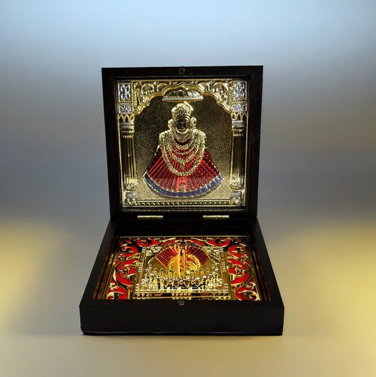 Khatu Shyam 24K gold Plated Pocket Temple